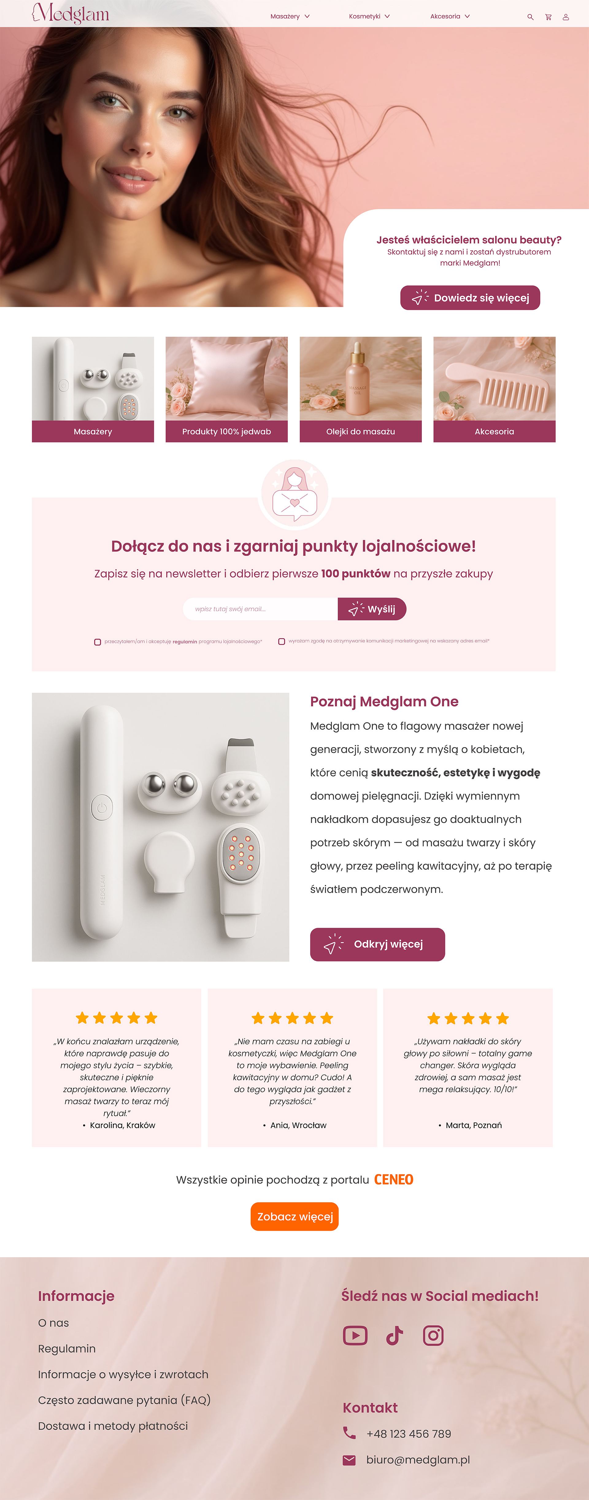 Landing Page design